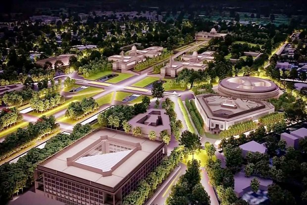 Redeveloped Central Vista will have red granite walkways, stepped gardens