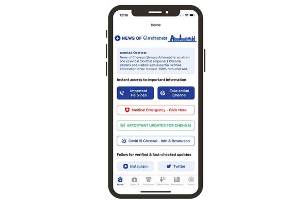 App to empower Chennaiites with essential, verified info App to empower Chennaiites with essential, verified info