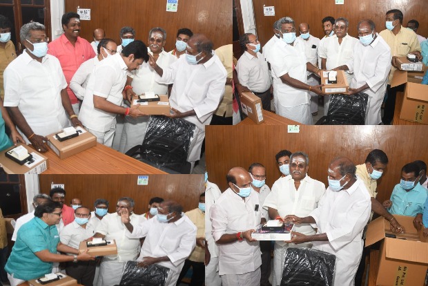 Puducherry govt distributes iMac desktop, iPhone, iPad, office furniture to MLAs
