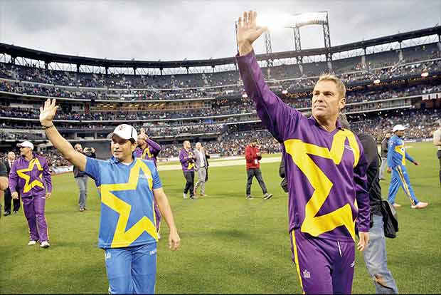 Warne’s Warriors trump Sachin’s Blasters in All-Stars opener in NYC