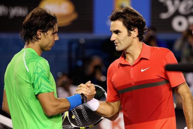 The Rafa-Roger show behind the mike