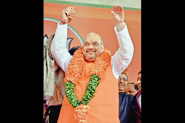 Amit Shah elected unopposed, to head BJP for second term