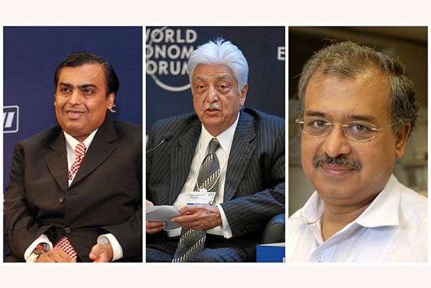 Mukesh Ambani, Azim Premji, Dilip Shanghvi among top 50 in worlds wealthiest list Mukesh Ambani, Azim Premji, Dilip Shanghvi among top 50 in worlds wealthiest list
