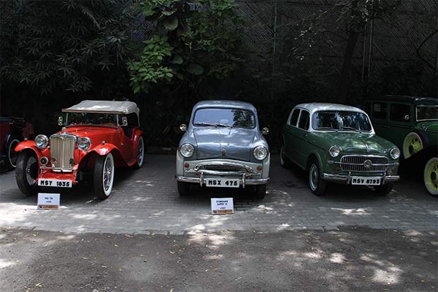 Dazzling display of vintage cars