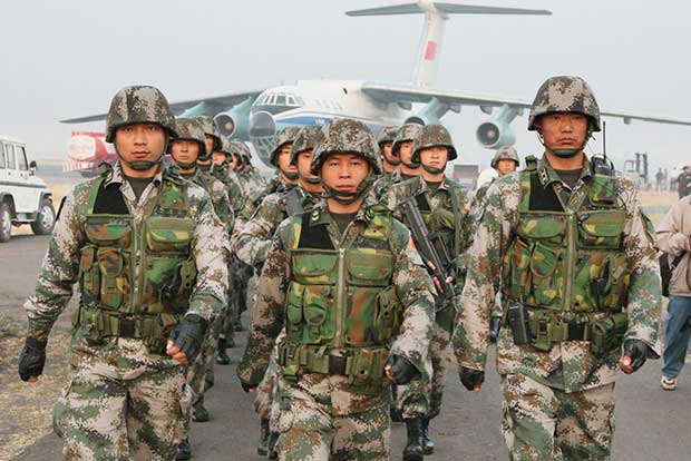 Chinese Army spotted along border near Kashmir