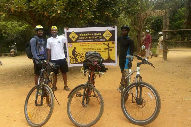 On two wheels with a message