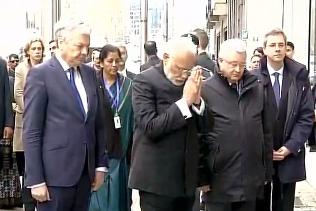 PM pays tribute to Brussels terror attacks victims