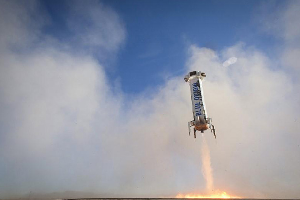 Third successful launch and land test by Blue Origin
