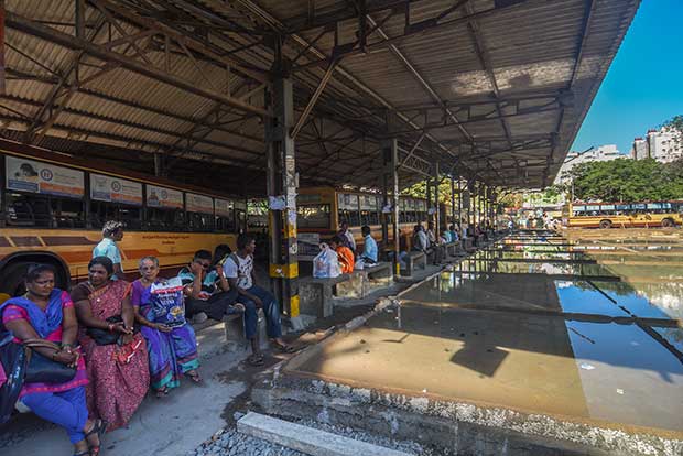 Rain and flood ravaged Vadapalani bus stand gets facelift
