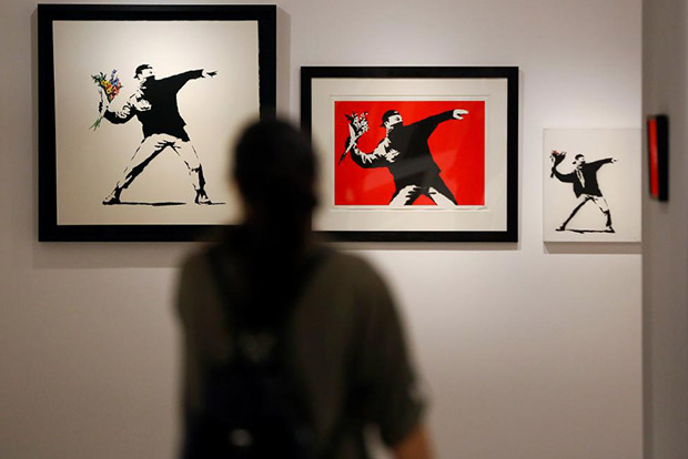 Mystery artist Bansky’s work showcased in Rome museum