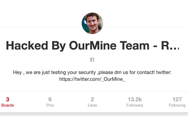 Mark Zuckerberg Twitter account hacked