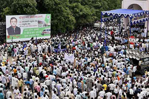 BJP leader expelled for 6 years; BSP protests in Lucknow, Delhi