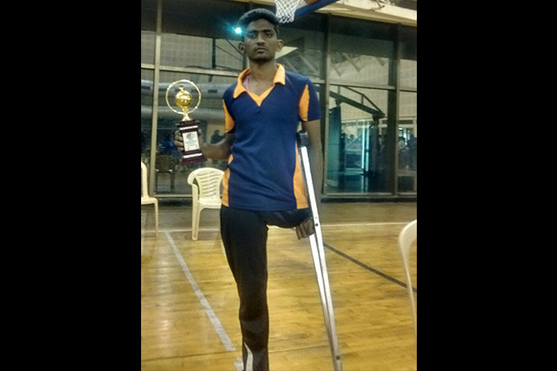 Tiruchy youth selected for national wheelchair basketball team felicitated