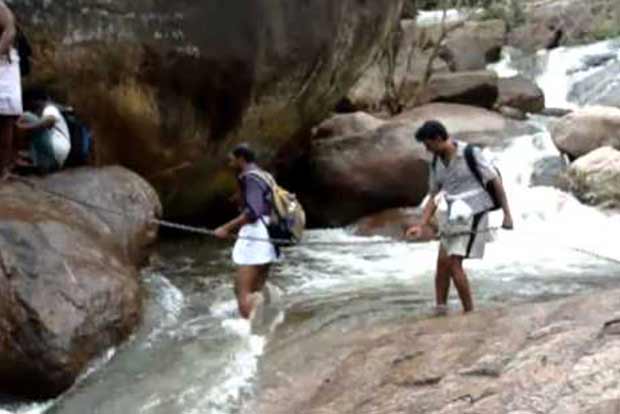 Devotees stranded on Sathuragiri Hills rescued