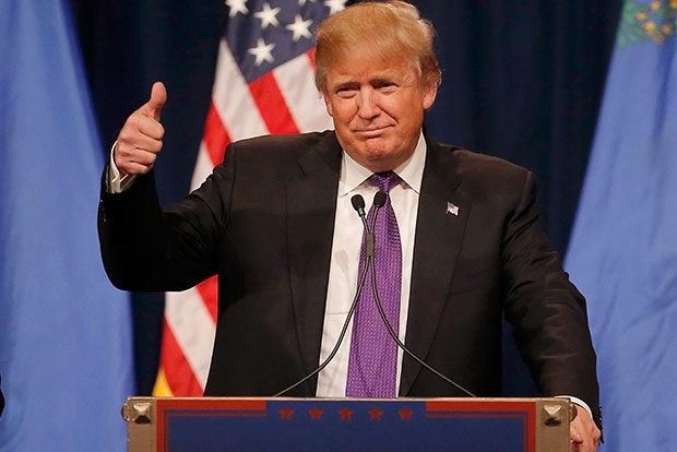 Trump turns his gaze on Hillary Clinton