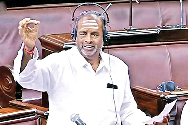 MGR’s film song on Kashmir resounds in Rajya Sabha