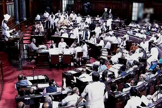 SP members disrupt Rajya Sabha over discrimination against UP