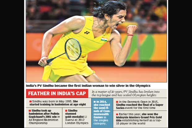 #Rio2016: Silver for India’s golden girl