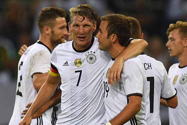 Schweinsteiger in tears after German win in friendly match