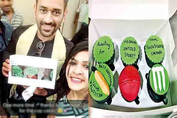 MS Dhoni’s fan girl bakes sweet treat for her idol
