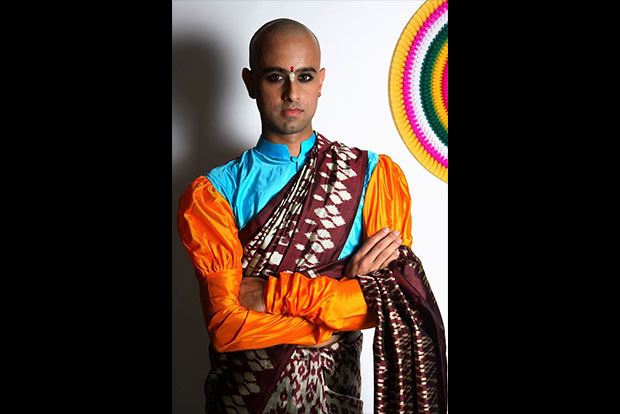 Saree Man trying to reclaim the drape’s gender fluidity