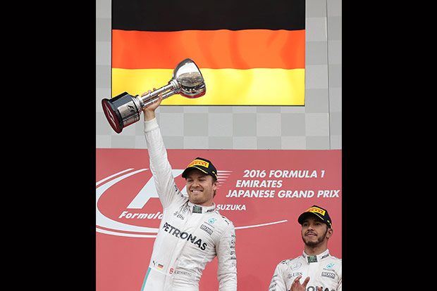 Rosberg extends lead with dominant Japan win