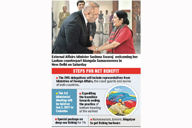 India, Lanka agree for JWG on fisheries