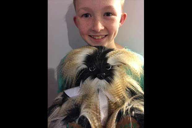 12-year-old sews teddy bears for sick children