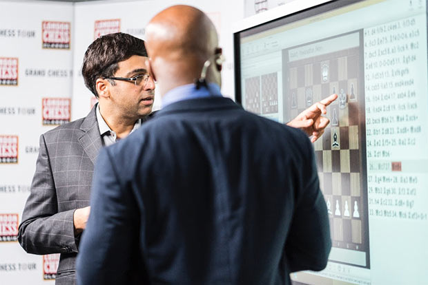 Anand only winner in Round 8
