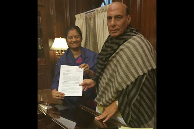 Sasikala Pushpa petitions Rajnath seeking CBI probe into Jayalalithaa’s death