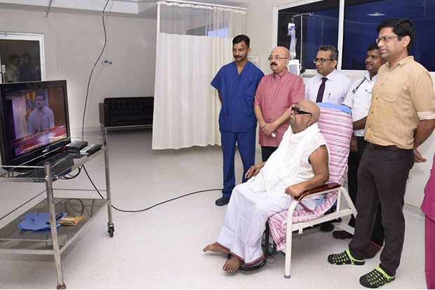 ‘Karunanidhi well, to return home on December 23’