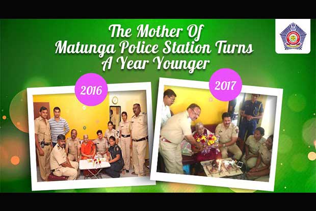 Birthday surprise for 83-year-old by Mumbai cops