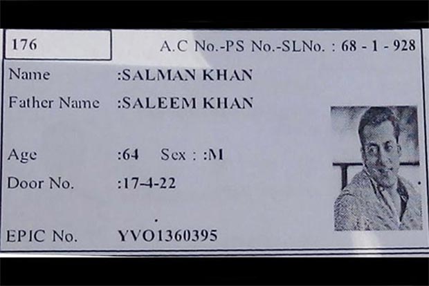Fake voter ID of 64-year-old Sallu stirs Internet Fake voter ID of 64-year-old Sallu stirs Internet