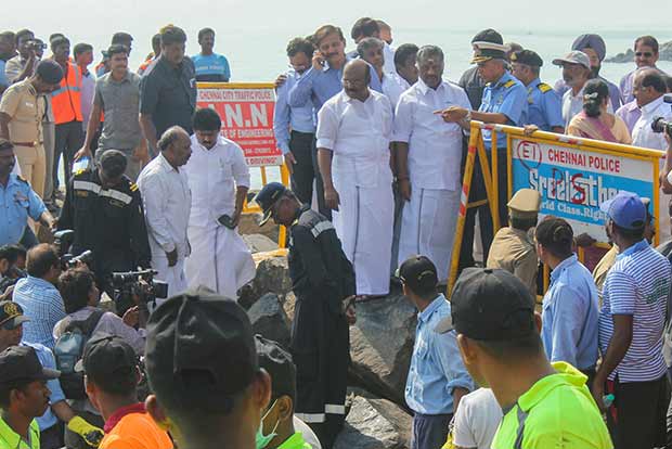 90 per cent of oil slick cleared, says Panneerselvam
