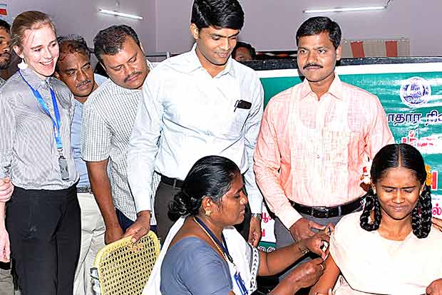 Parents relent after officials’ talk; 1.23 lakh vaccinated