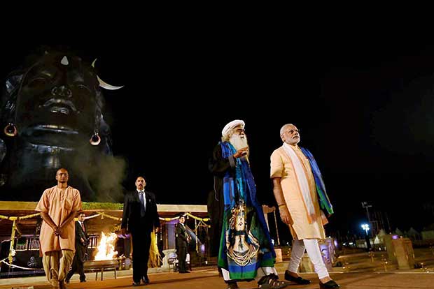Prime Minister chants yoga mantra at Adiyogi launch event