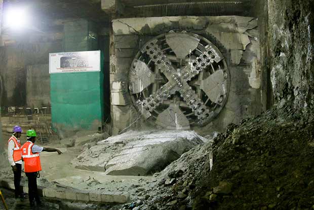 Metro’s 1st underground section to be on tracks in two months