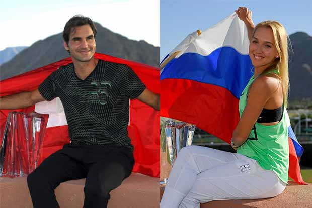 Federer stops Wawrinka to lift his fifth Indian Wells title