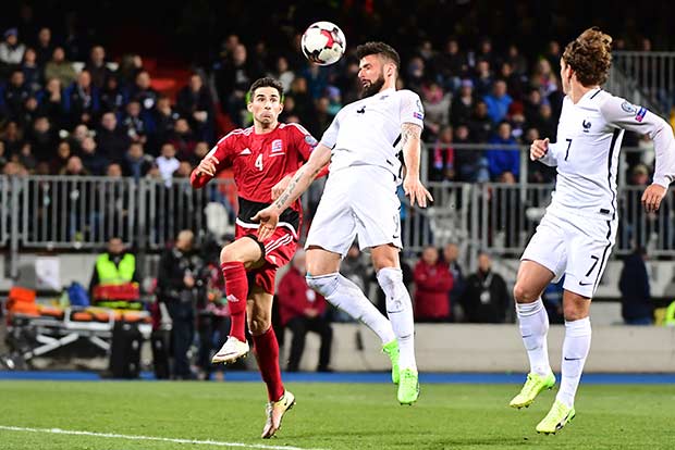 Giroud scores brace in France’s 3-1 win