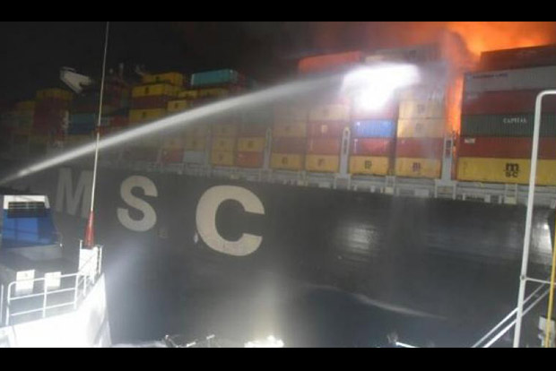 Vessel on fire off Colombo, India rushes 2 ships