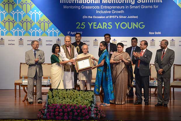 President honours city entrepreneur