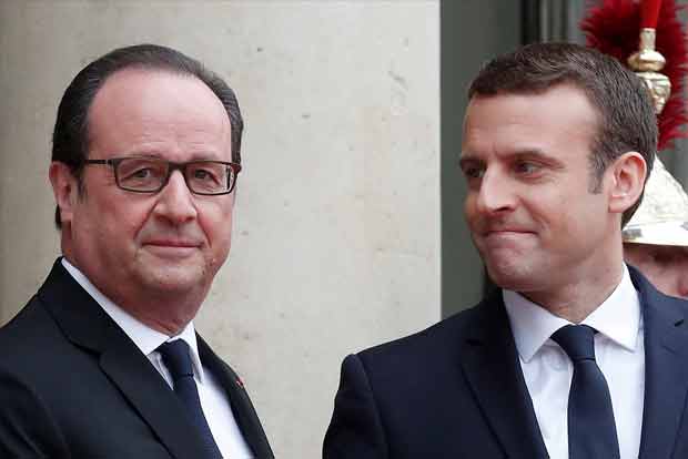 Macron takes over as French president