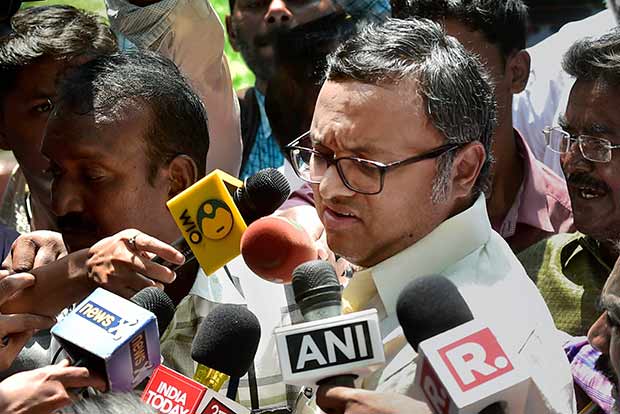 Karti Chidambaram leaves for London amid CBI raids