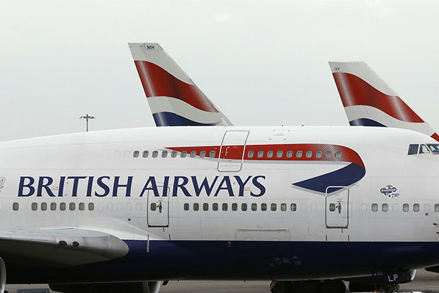 British Airways flight to London cancelled