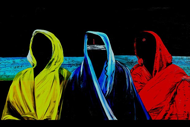 Architect paints portraits of feminism, spirituality and nature