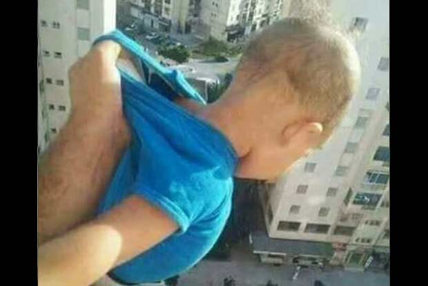 Man jailed after son photo on FB with caption: ‘1,000 likes or I will drop him’
