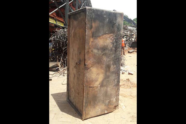 One of 3 lockers retrieved from Chennai Silks site