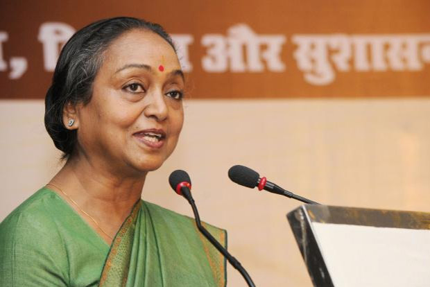 Meira Kumar files nomination, says fight of ideology begins