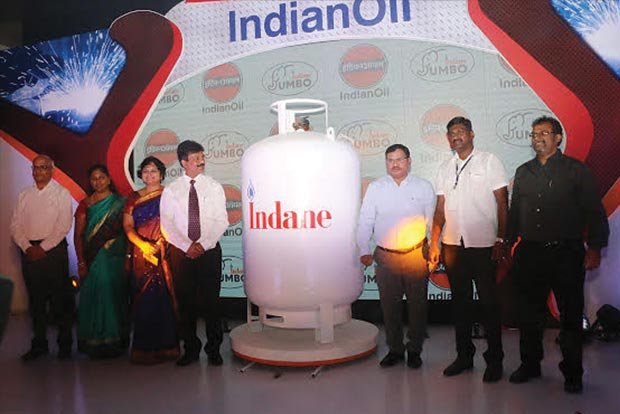 Jumbo LPG cylinder launched in Kovai Jumbo LPG cylinder launched in Kovai