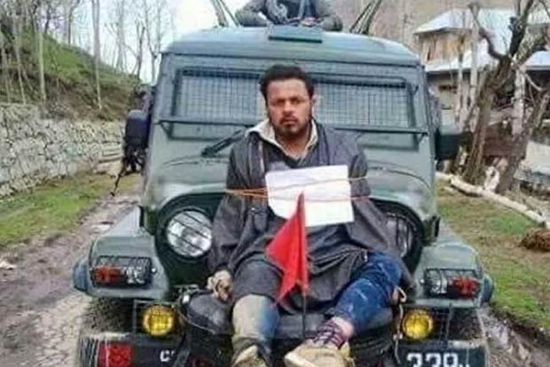 Jammu and Kashmir human rights body tells govt to pay Rs 10 lakh to human shield Dar; Centre opposes